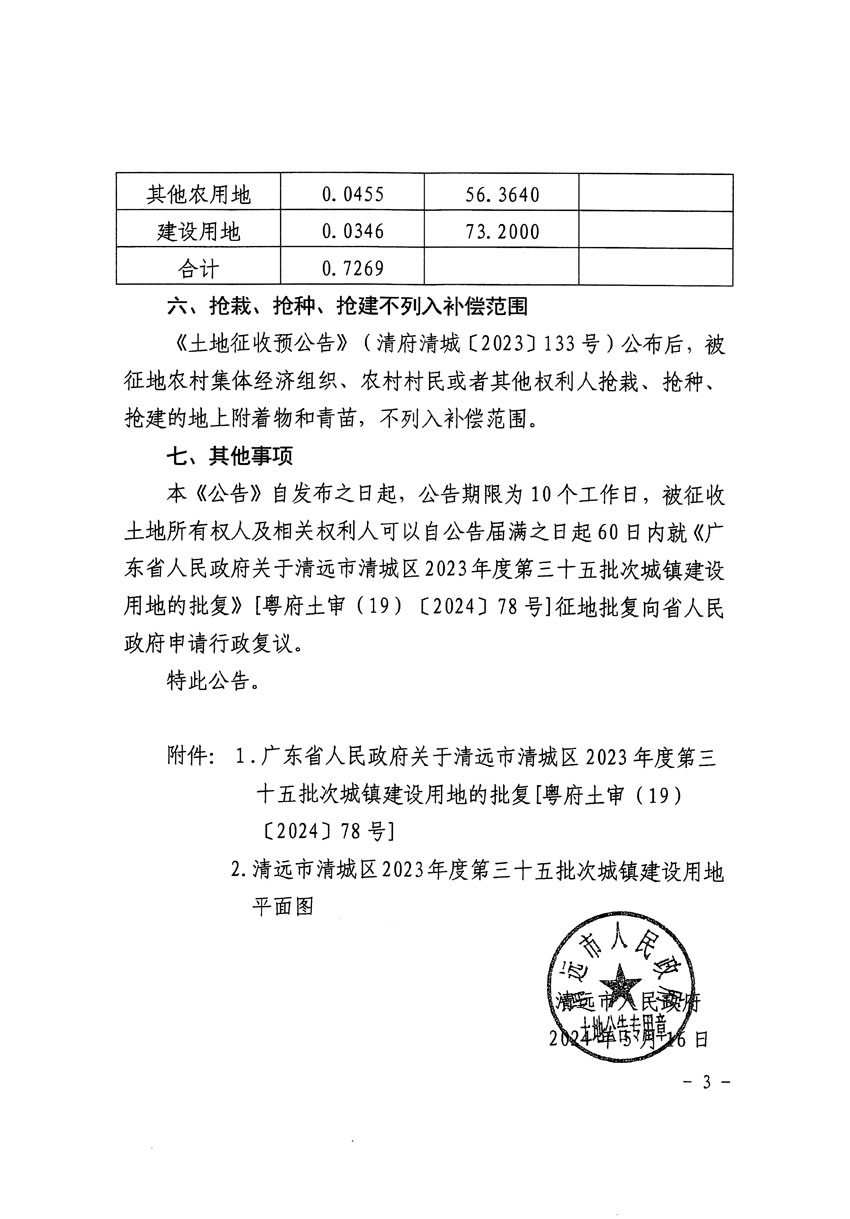 清遠市清城區(qū)2023年度第三十五批次城鎮(zhèn)建設用地征收土地公告（清府清城[2024]62號）_頁面_3.jpg